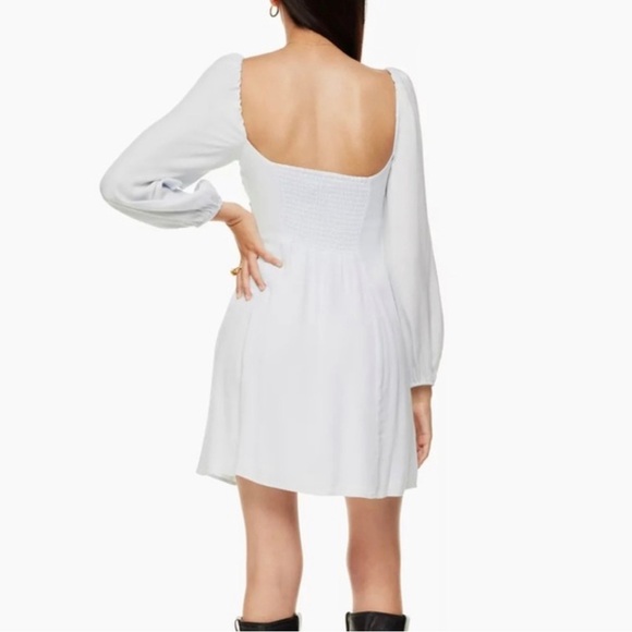 ARITZIA Wilfred Novella Dress Baby Blue Size 4 - Picture 3 of 11